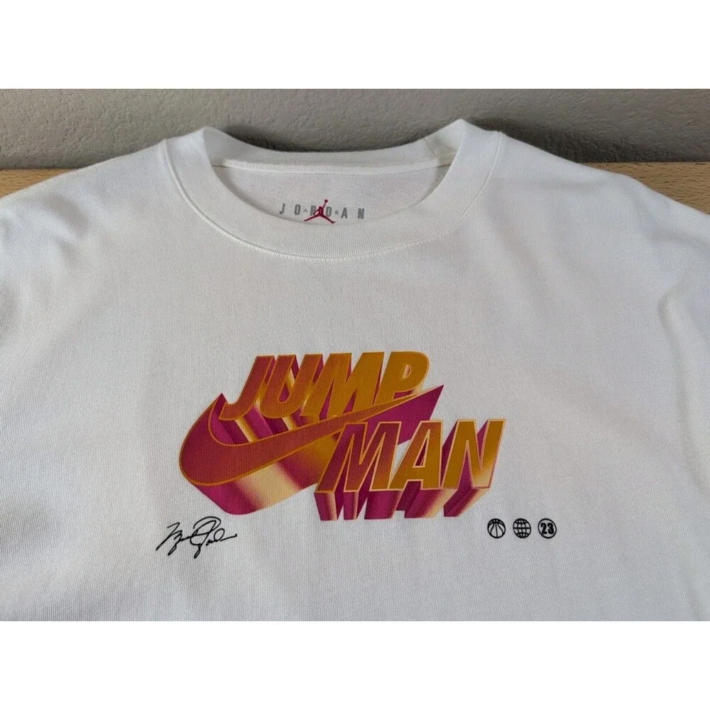 Air Jordan Small White Jumpman Essentials Statement 85 Heat Map Graphic Shirt